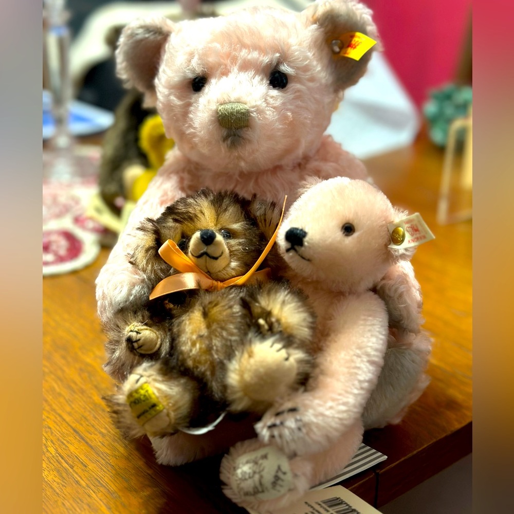 STEIFF Mohair Teddy Bears 🧸 Linda, Teddybär 22 STEIFF Club signed, Merrythought